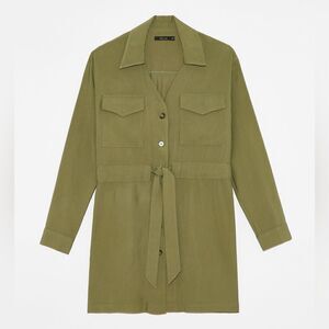 Deluc Basquiat Dress in Army Green